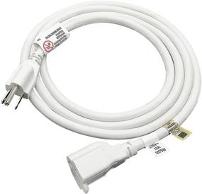 img 4 attached to 🔌 FIRMERST 1875W Heavy Duty 6 Foot Extension Cord White UL Listed 14 AWG 15A