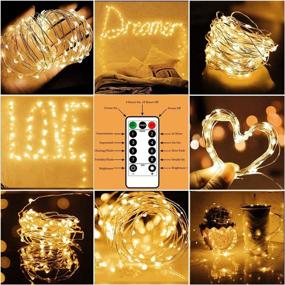 img 1 attached to 🎄 BOMCOO 67 ft 200 LED Warm White Christmas Lights: Waterproof, USB Plug-in Twinkle Fairy String Lights for Indoor and Outdoor Decoration