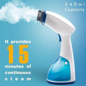 img 2 attached to 👕 Secura Instant-Steam Handheld Garment and Fabric Steamer with Stainless Steel Soleplate – 1000-Watt, 360° Rotating Cord, Non-Bind – Includes Accessories and 2-Year Warranty