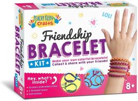 img 4 attached to 🌈 Peachy Keen Crafts Friendship Bracelet: An Artful Touch of Fashion and Bonding