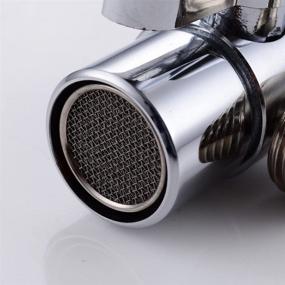 img 2 attached to Weirun Kitchen Bathroom Sink Faucet Water Filter Diverter Valve with M22 X M24 Connector - Polished Chrome