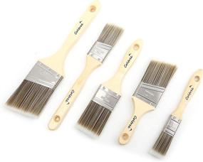 img 4 attached to 🖌️ Coltree - 5 Pack Variety Angle Paint Brushes - High-Performance Paint Brushes