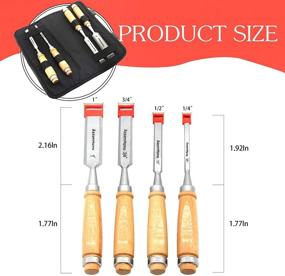 img 3 attached to 🪓 Woodworking Storage Carving Chisel - Professional Grade (1 inch)