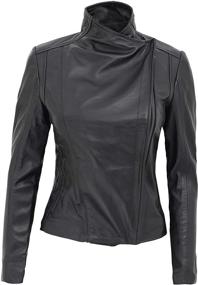 img 4 attached to Fjackets Leather Jacket 1300414 Monica Women's Clothing for Coats, Jackets & Vests