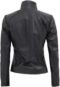 img 1 attached to Fjackets Leather Jacket 1300414 Monica Women's Clothing for Coats, Jackets & Vests