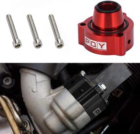 img 3 attached to 🔴 PQY Blow Off Valve Spacer BOV - VW AUDI Compatible with TSI FSI TFSI, MK5 GTI B7 2.0T Diverter DV (Red)