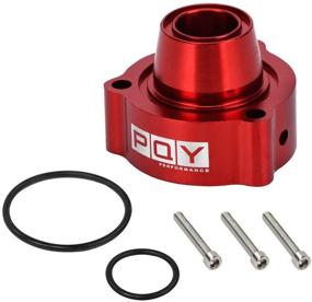 img 4 attached to 🔴 PQY Blow Off Valve Spacer BOV - VW AUDI Compatible with TSI FSI TFSI, MK5 GTI B7 2.0T Diverter DV (Red)