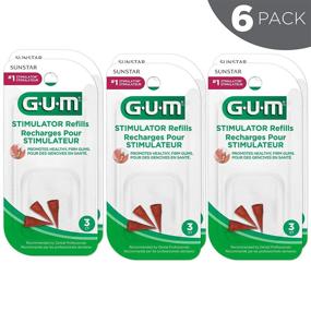 img 1 attached to 🍬 GUM 10070942006016 Stimulator Rubber Tip Refills - 3 Count - Pack of 6: High-Quality, Long-Lasting Gum Stimulator Replacement Tips