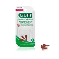 🍬 gum 10070942006016 stimulator rubber tip refills - 3 count - pack of 6: high-quality, long-lasting gum stimulator replacement tips logo