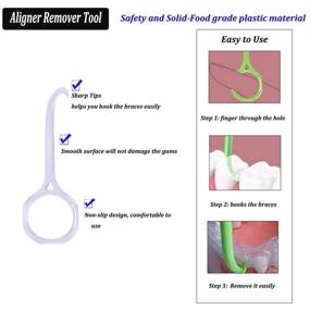 img 2 attached to EvaGO Invisible Orthodontic Kit: Aligner Remover, Retainer Case, Tray Seaters Chewies & Oral Care Set (Purple) - All-in-One Solution!