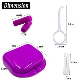 img 3 attached to EvaGO Invisible Orthodontic Kit: Aligner Remover, Retainer Case, Tray Seaters Chewies & Oral Care Set (Purple) - All-in-One Solution!