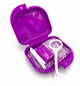 img 4 attached to EvaGO Invisible Orthodontic Kit: Aligner Remover, Retainer Case, Tray Seaters Chewies & Oral Care Set (Purple) - All-in-One Solution!