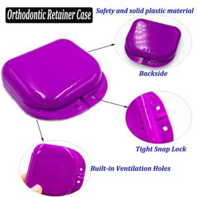 img 1 attached to EvaGO Invisible Orthodontic Kit: Aligner Remover, Retainer Case, Tray Seaters Chewies & Oral Care Set (Purple) - All-in-One Solution!