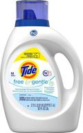 🌿 tide free & gentle, 64-load liquid laundry detergent – 92 fl oz, he-compatible logo