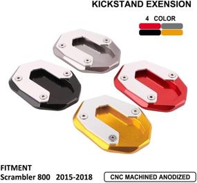 img 3 attached to AnXin CNC Подножка для боковой стойки мотоцикла Kickstand Extension Foot Plate Pad для DUCATI Scrambler Sixty2 800 Classic Icon Urban Enduro - Титан