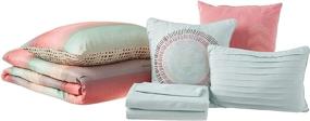 img 3 attached to Avondale Manor 8-Piece Cypress Quilt Set: Lightweight Twin Comforter, Ultra-Soft Microfiber, Reversible and Hypoallergenic Bedding in Coral & Blue