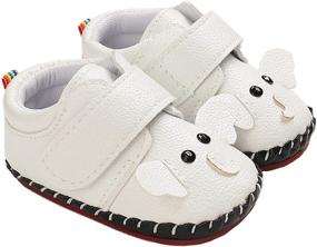 img 2 attached to Anti Slip Leather Sneakers Cartoon Moccasins