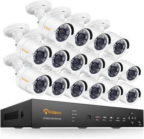 img 4 attached to 📷 High Definition 16 Channel Security Camera System with Remote Access - Anlapus 1080P H.265+ DVR Kit and 16 Outdoor Bullet CCTV Cameras (No Hard Drive included)