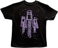 minecraft enderman glow in the dark t shirt for boys logo