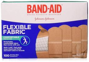 img 4 attached to Band Aid Adhesive Bandages Flexible Fabric Sports & Fitness