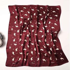 img 2 attached to 🧣 Square Handkerchief Headscarf for Women - Stylish Fashion Accessories