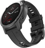 🌟 премиум качество cиликоновый ремешок overstep для часов garmin fenix 5 - 22мм быстрая замена ремня на руку логотип