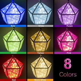 img 3 attached to 🌟 Colorful LED Fairy String Lights: 16 Pack, Battery Powered with Included Batteries - Perfect for DIY Wedding Decor, Gifts, Christmas and Party Decoration - Waterproof Firefly Lights in Jars