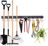 🔧 efficient organization: mohoo 64 inch adjustable tool hanger for garden tools with 4 rails and 16 hooks logo