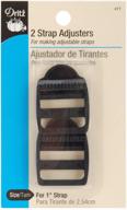 🔧 dritz 1-inch strap adjusters with slide in black - pack of 2 logo