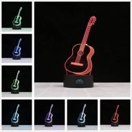 🎸 mesmerizing 3d night light guitar: create stunning lighting effects with 7 vibrant colors - perfect home decor логотип