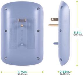 img 2 attached to 💡 Philips 6-Outlet Extender Surge Protector, Pack of 2, Wall Tap, 900 Joules, 3-Prong, Space-Saving Design, Protection Indicator LED Light, ETL Listed, White, SPP3466WA/37