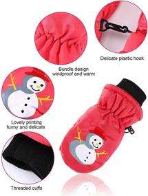 img 1 attached to 🧤 SATINIOR Toddler Windproof Mittens: Stylish Gloves for Girls' Accessories