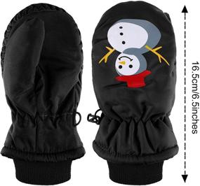 img 2 attached to 🧤 SATINIOR Toddler Windproof Mittens: Stylish Gloves for Girls' Accessories