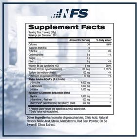 img 4 attached to 🍹 NF Sports Natural Amino - Vegetable-Based BCAA Post-Workout Recovery Drink Mix - Enhances Muscle Tissue Repair - Fruit Punch Flavor - Guaranteed Satisfaction - 30 Servings