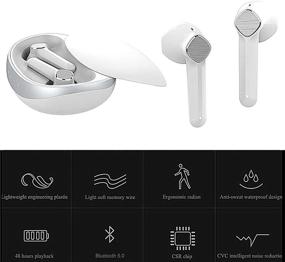 img 3 attached to Bluetooth Cancelling Earphones Waterproof Headphones