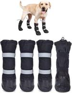 🐾 hipaw outdoor dog boots: winter dog shoes for snow and rain - nonslip and water-resistant logo