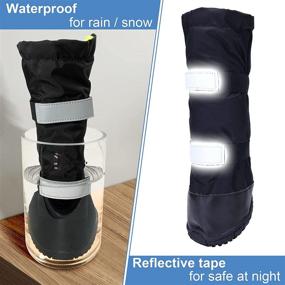 img 2 attached to 🐾 Hipaw Outdoor Dog Boots: Winter Dog Shoes for Snow and Rain - Nonslip and Water-Resistant