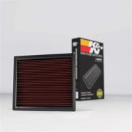 🚀 k&amp;n engine air filter: high performance, premium, washable replacement filter: compatible with toyota truck and suv v6/v8 (tundra, tacoma, sequoia) 2014-2019, 33-5017 logo