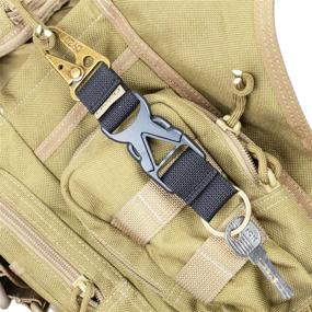 img 3 attached to 🔐 DYZD Tactical Gear Keychain Clip: Secure Outdoor Key Holder with Quick Release Buckle - 2PCS