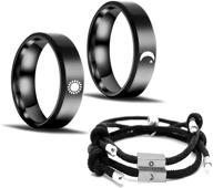 hqfjw stainless friendship bracelets color_black boys' jewelry logo