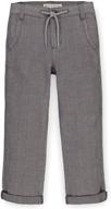 boys' rolled cuff pant with drawstring by hope & henry logo