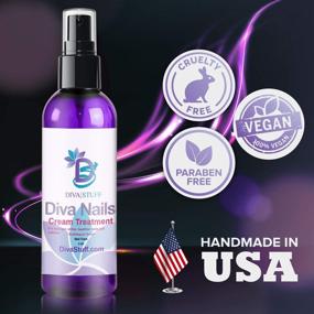img 1 attached to 💅 Diva Stuff Nail Cream Treatment - Strengthen & Nourish Cuticles, Preventing Chips, Cracks & Splits - USA Made with Safe Ingredients - Blue Bubblegum Scent - 2 fl oz
