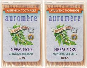 img 4 attached to 🪥 Auromere Ayurvedic Neem Toothpicks - Birchwood, Vegan, Natural, Non-GMO (100 Count), 2 Pack