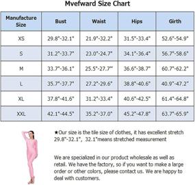 img 1 attached to Mvefward Women's Scoop Neck Unisex 👗 Full Body Leotard: Stylish Footless Unitard for Adults