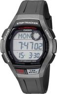 💼 casio men's step tracker ws-2000h-1avcf: stainless steel quartz sport watch with resin strap, black - 23% off! логотип