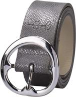 stylish and versatile: jessica simpson women's buckle fashion belts for trendy women's accessories logo