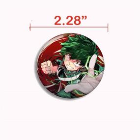 img 1 attached to 📌 My Hero Academia Button Pins Set - 24 Pack, Perfect MHA Characters Pins for Anime Fans