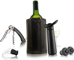 img 3 attached to 🍷 Vacu Vin Wine Saver Pump & 2 Vacuum Bottle Stoppers - Black (Wine Essentials Kit)