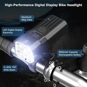 img 3 attached to 🚴 Te-Rich Bike Lights Front & Back Set - Rechargeable, Ultra Bright Headlight and Taillight, Quick Release Cycling Flashlight - Road/Mountain Bike Accessories for All