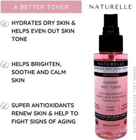 img 3 attached to 🌹 Naturelle Anti Aging Rosehip Mist Toner: Premium Organic Formula to Brighten & Fight Aging Signs | Hydrating, Calming, & Toning Skincare Solution (3.4 Fl Oz)